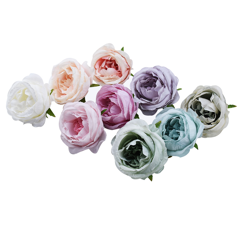 

30/50pcs 7 CM silk roses Artificial flowers for Home decoration Christmas Wedding Diy Headwear brooch Holiday supplies Scrapbook
