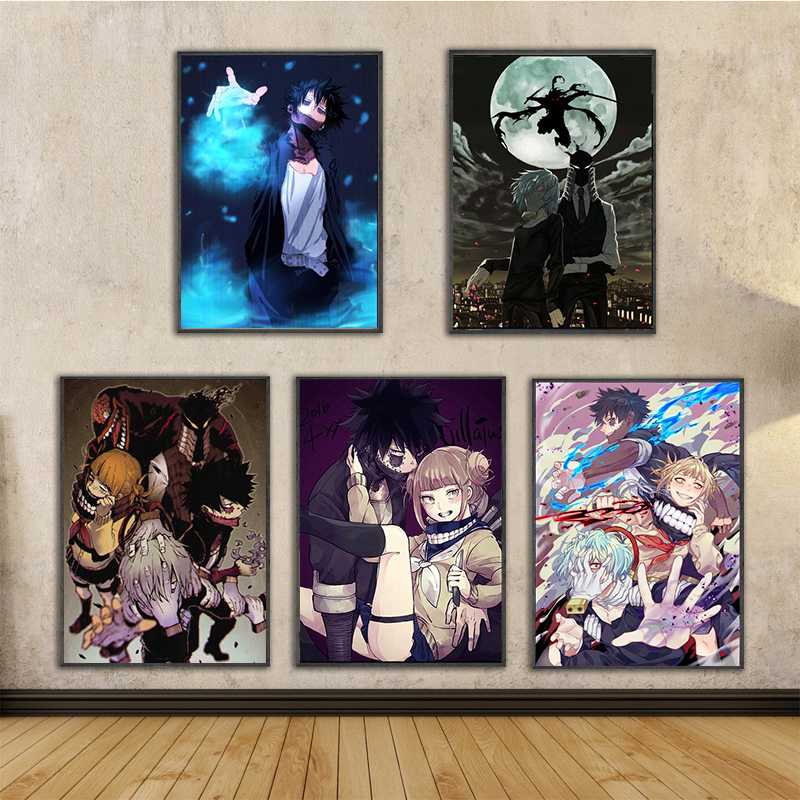 

Home Decoration Canvas Prints Modern Pictures My Hero Academia Wall Art Anime Painting Modular Nordic Style Poster For Boys Room