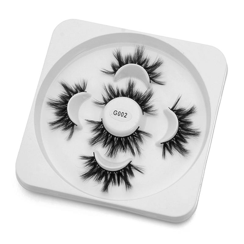 

3 Pairs 3D Faux Mink False Eyelashes Wispies Fluffies Eyelash Handmade Cruelty-free Natural Long Multi-styles Fake Lashes