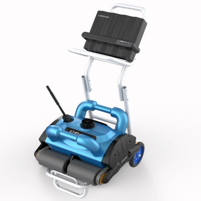 

New Model 200 robotic swimming pool cleaner with caddy cart and CE