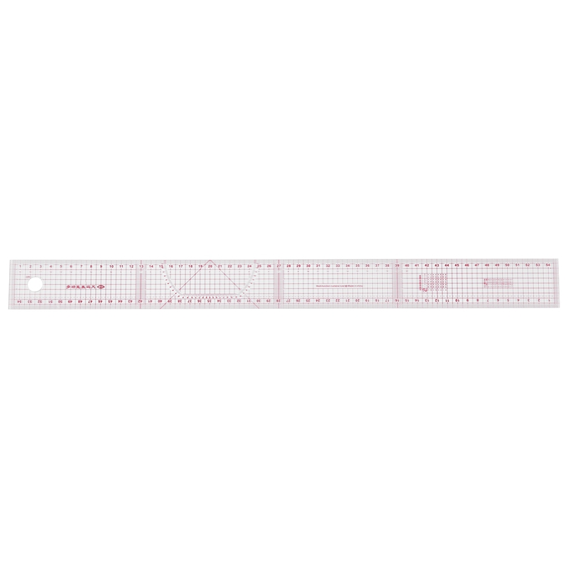 

Sewing tailor 54 cm shared double side metric straight ruler transparent pink
