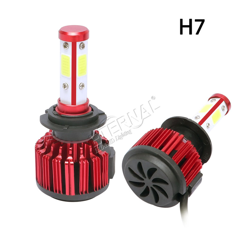 

free shipping 12000lm X6 LED headlight bulb kit auto car H1 H4 H7 H11 H13 9005 9006 9004 9007 5202