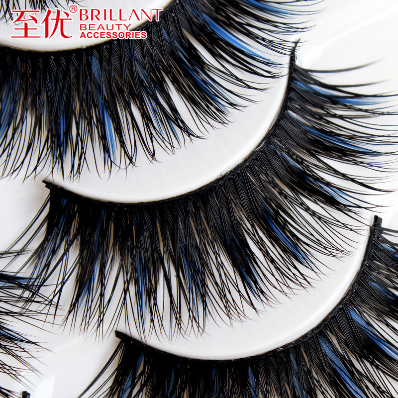 

Overlength Fund Festival Show Use Eyelash Natural Simulation Colour Exaggeration Thick Stage European Make Up False Eyelashes