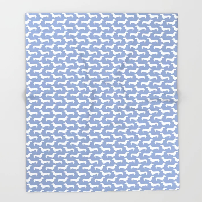 

Dachshund Cartoon Throws for Sofa Cute Kids Design Doxie Pattern Pet Blankets Christmas Decorations for Home Custom Blanket