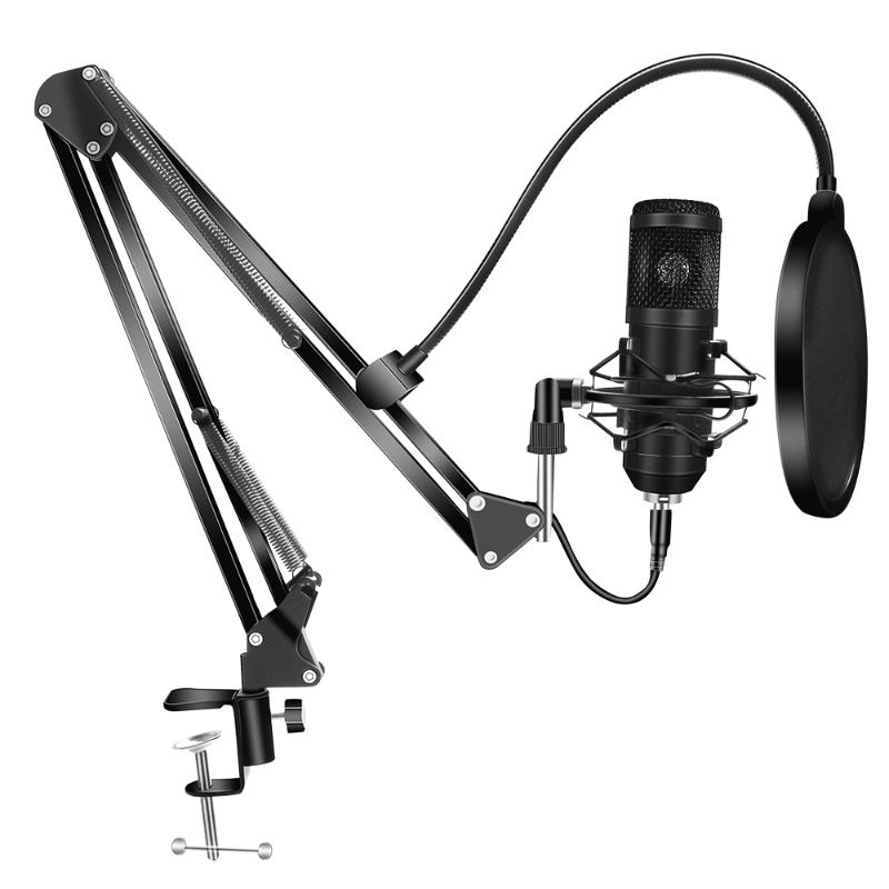 

192KHz/24Bit Condenser Microphone Kits BM 800 USB Mic for Youtube PC Recording Microfone Mic with Mount