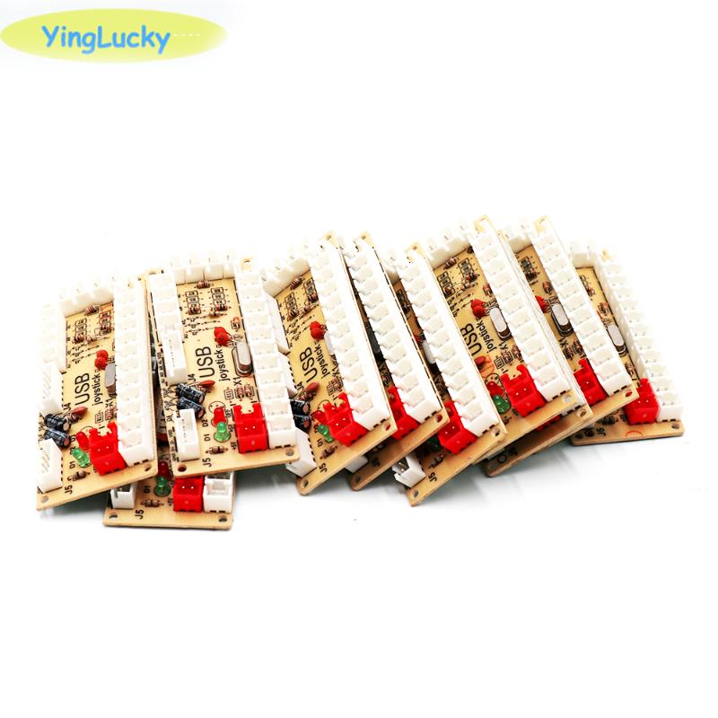 

10 PCS Zero Delay Arcade DIY KIT PC USB ENCODER JOYSTICK for 4way and 8way ZIPPY JOYSTICK & Arcade BUTTON