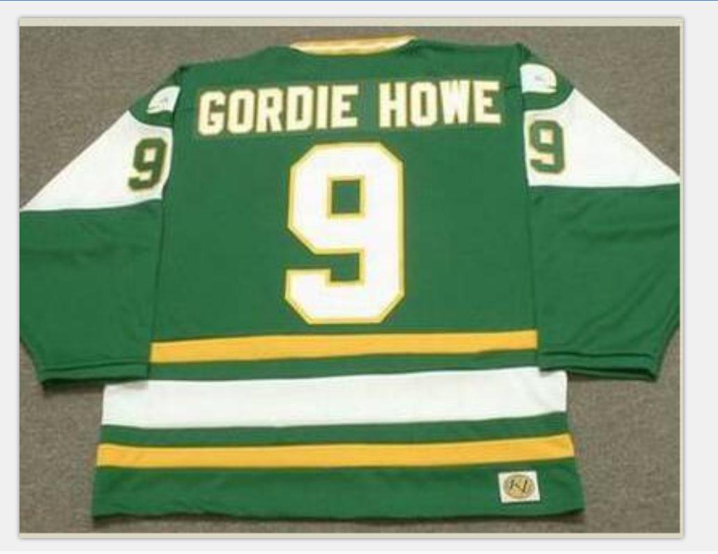 

Custom Men Youth women Vintage #9 GORDIE HOWE New England Whalers 1978 WHA Hockey Jersey Size S- or custom any name or number, White men s-5xl