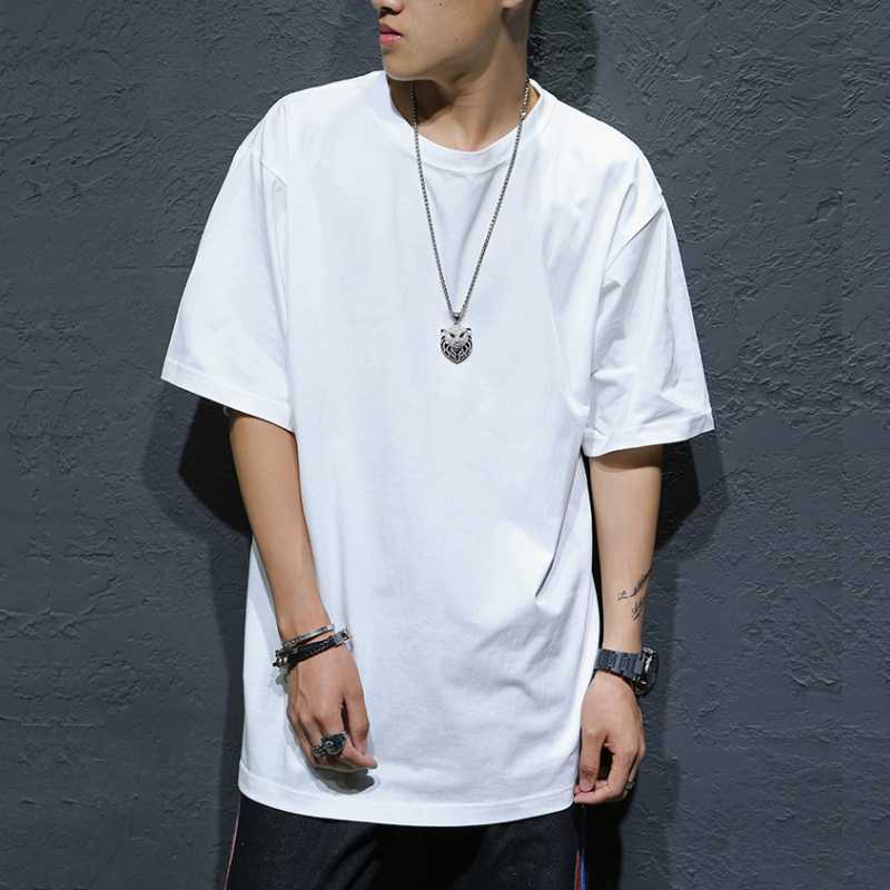 

FOR 60-135KG Black White LOOSE Oversize 2020 MEN'S ROCK Skateboard Hip Hop T-shirt Short Sleeves Streetwear TOPS TEES TSHIRT, Wsy18062 f
