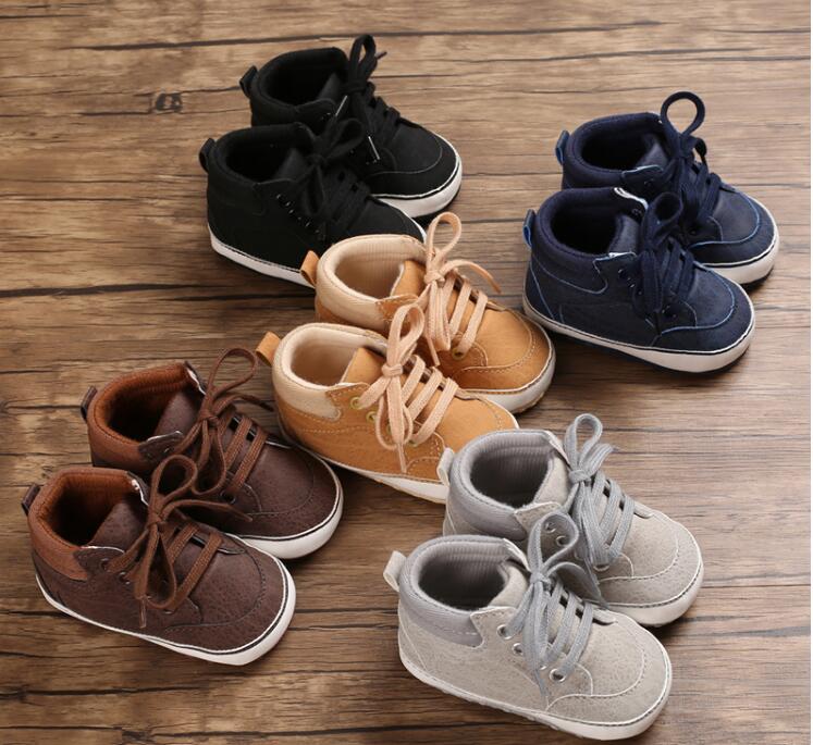 

Baby Boy Shoes New Classic Canvas Newborn Baby shoes For Boy Prewalker First Walkers child kids, Gray