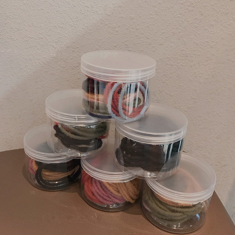 

15 Pcs/Set Korea Style Simple High Elasticity Plush Autumn Winter Rubber Band Hair Rope for Women Fashion Hair Accessories