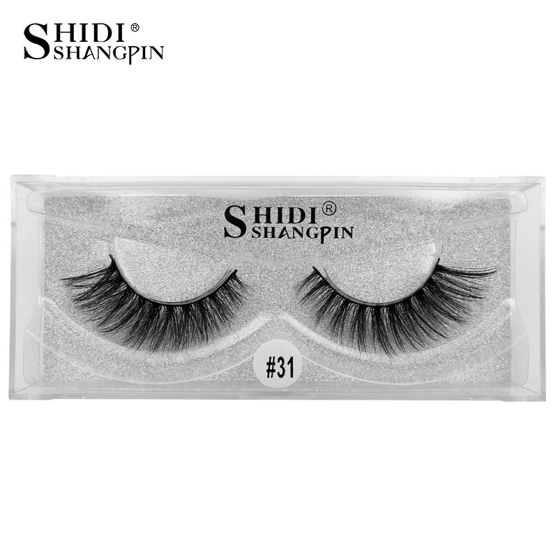 

SHIDISHANGPIN 1 pair mink eyelashes natural long 3d mink lashes hand made false eyelashes full strip lashes 3d eyelash extension