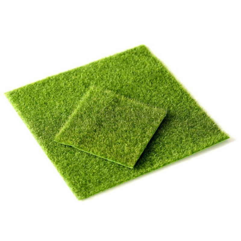 

2 Size Innovative Micro Landscape Artificial Grass Landscape Home Accessories Aquarium Decoration Artificial Lawn Garden Real To, 15x15cm