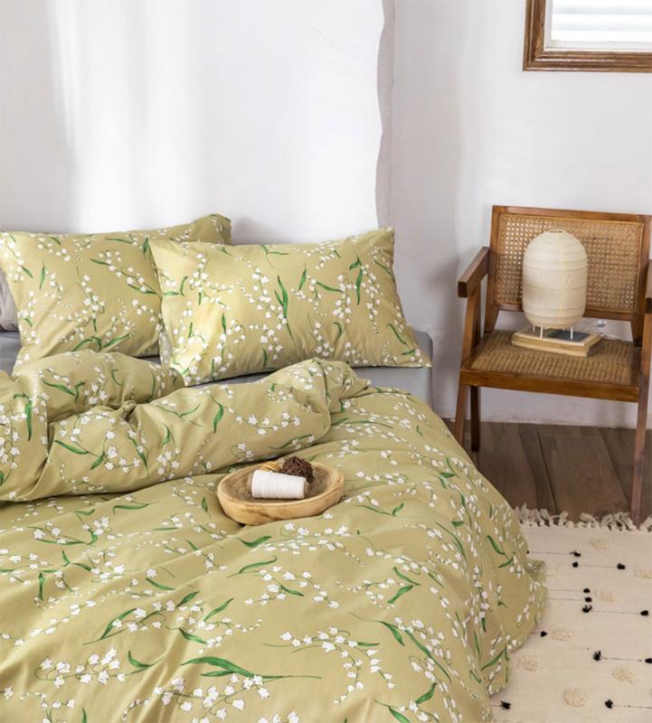 

Canterburybells bedding set teen girl, full queen king cotton single double home textile bed sheet pillow case duvet cover, Picture color