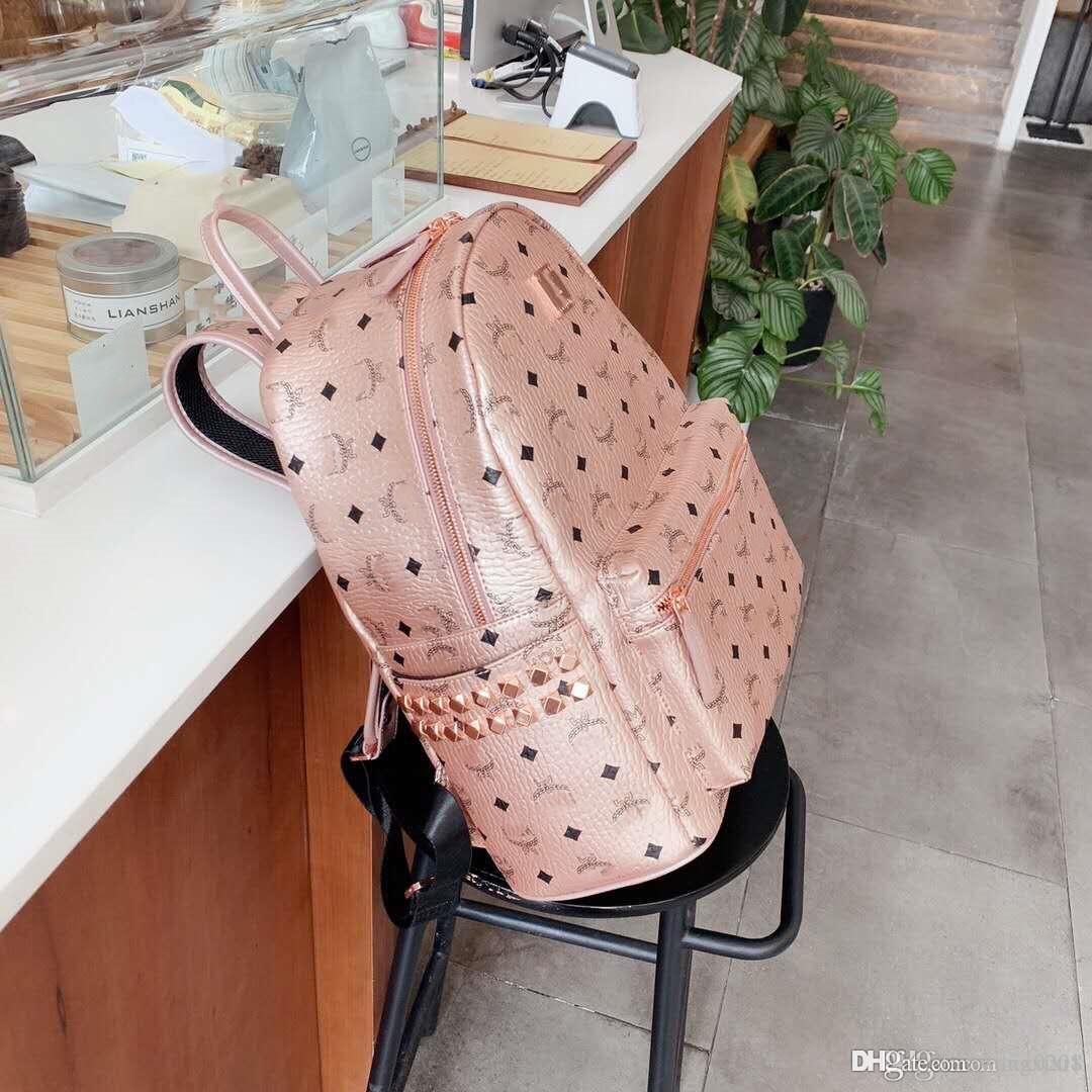 

Designer brand backpack shoulder bag., Rose cold small size