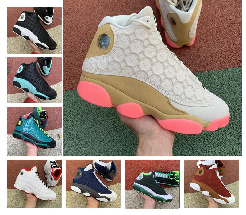 

2020 Jumpman 13 Basketball Shoes Island Green Clot Sepia Stone Sneakers 13s Playground Retroes Hyper Royal Trainers Flints Bred CNY Shoes