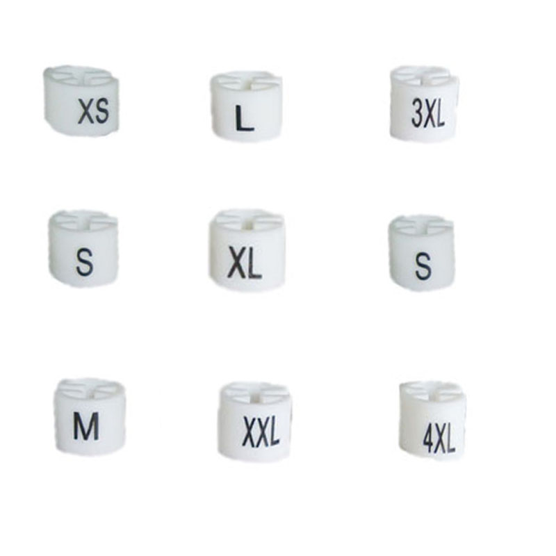 

White Hanger Clothing Sizer Garment Markers 3xl Size Plastic Marker Tags