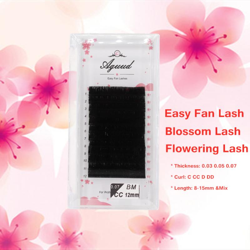 

AGUUD Bloom Eyelash Extension Easy Fan Lashes False Mink Eyelashes Automatic Flowering Fast Fan Self-Making Fans Volume Lashes