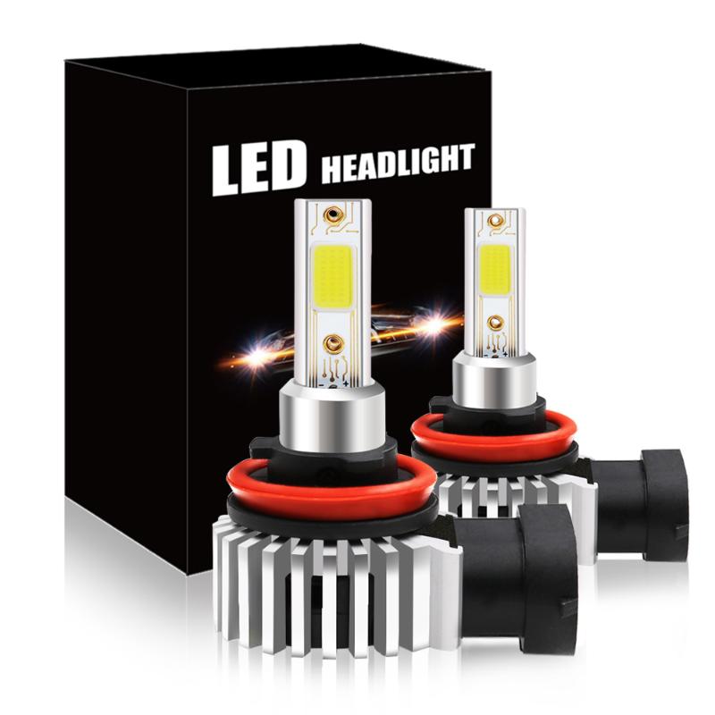

2Pcs Car LED Headlight H11 H8 H9 LED Bulbs 48W COB 6000K 8000LM White Fog Light Bulb Automotivo Headlights Kit
