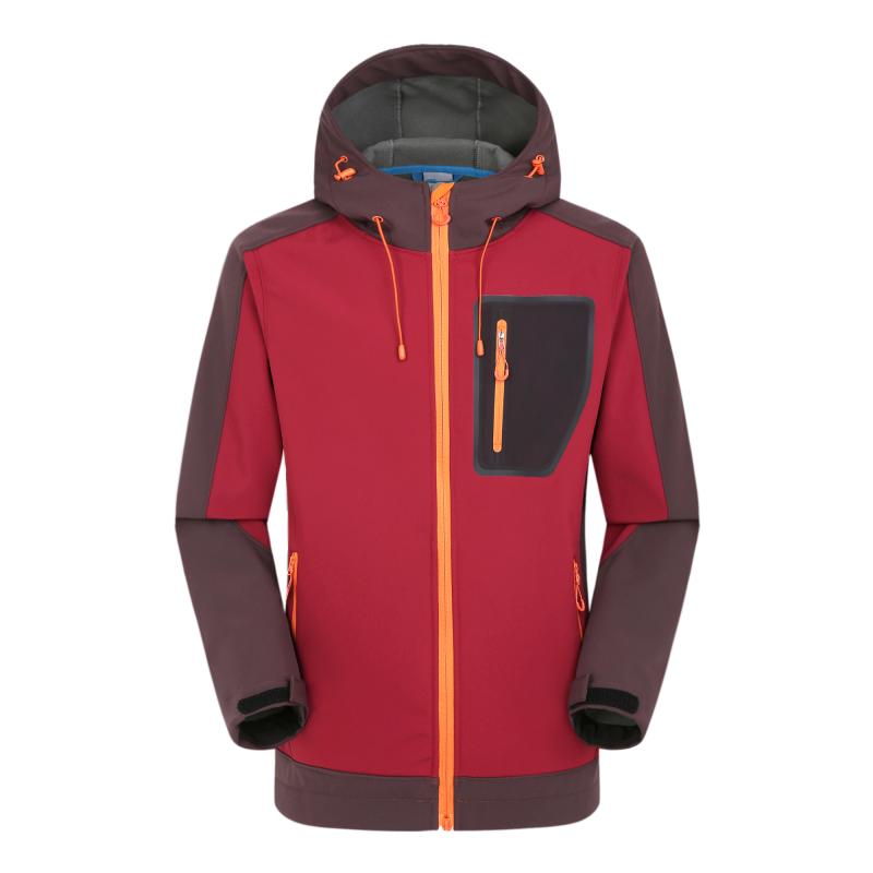 

New men outdoor recreational sports soft shell clothing windproof waterproof warm Jackets camping hiking jacket, Navy