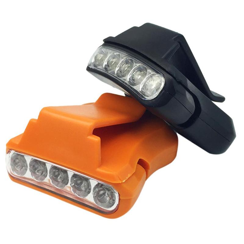 

New 5LED Cap Hat Bright Clip-on Led Cap Hat Light Lamp Headlamp Headlight Mounted Lights Outdoor Camping Hiking Fishing Headlamp
