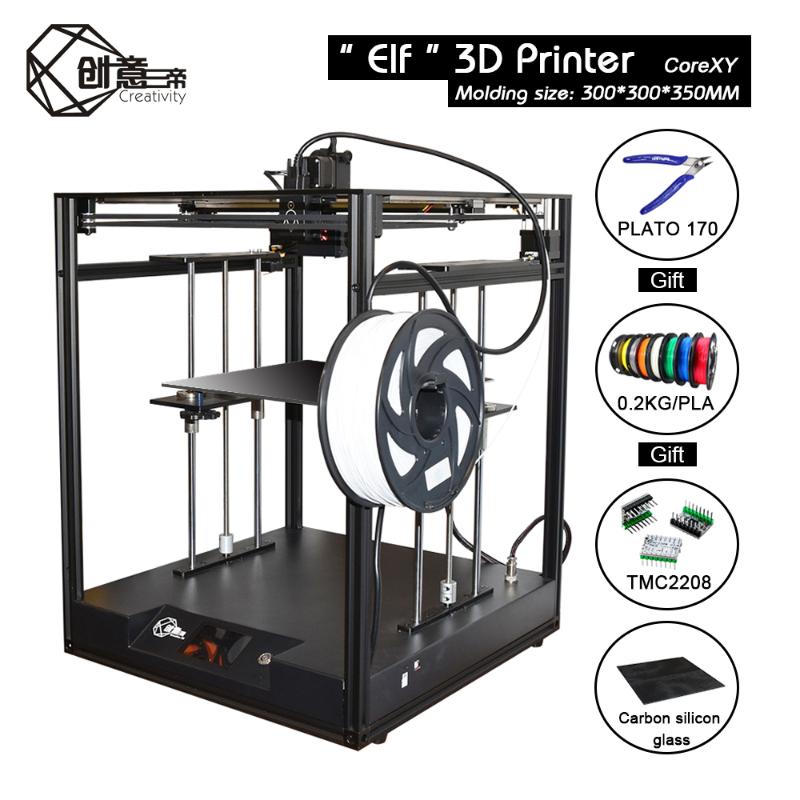 

Creativity 3D CoreXY structure Elf 3D printer Kit high precision dual Z axis automatic return support BLTOUCH large area FDM