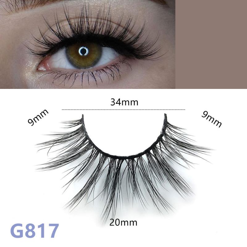 

5 Pairs/set Natural Thick Eyelashes 3D False Eyelashes Handmade Comfortable Soft Fake Lashes Extension Big Eye Tools