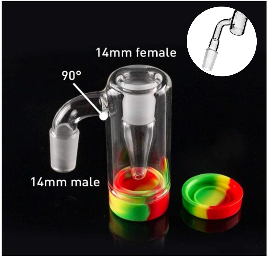 

14mm ash catcher smoke cigarette accessories reclaim catcher for Hookahs Bong free shipping glass ashcatcher