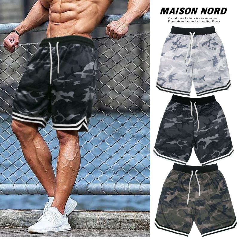 

Muscle Brothers Men's Fitness Shorts Mesh Breathable Basketball Running Casual Capris Moisture Sweat fitness shorts
