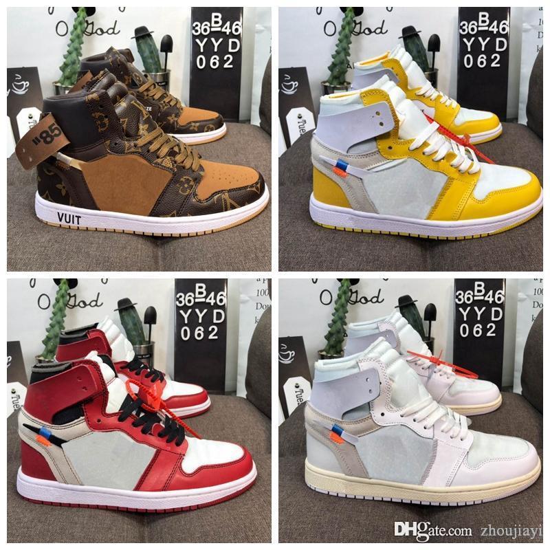 

High Quality Union LA x 1 High OG NRG White Storm Blue Varsity Red Wolf Grey Basketball Shoes Men 1s Sneakers, Box