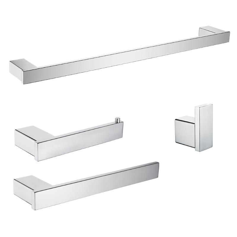 

Bathroom Hardware Accessory Set Towel Bar Towel Robe Hook Toilet Paper Holder Hand Tower Holder Stainless Steel Wall Mounted