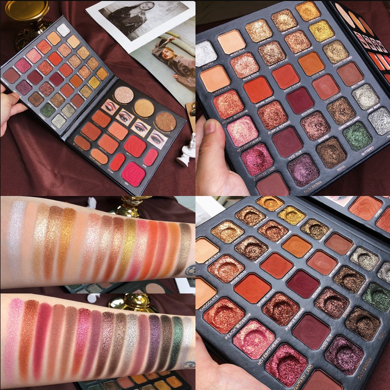 

Partial Disc Flash Matte Blush Repair Wet Powder Eyeshadow Palette Concealer Set Makeup Palette Long Lasting Waterproof, 25colors