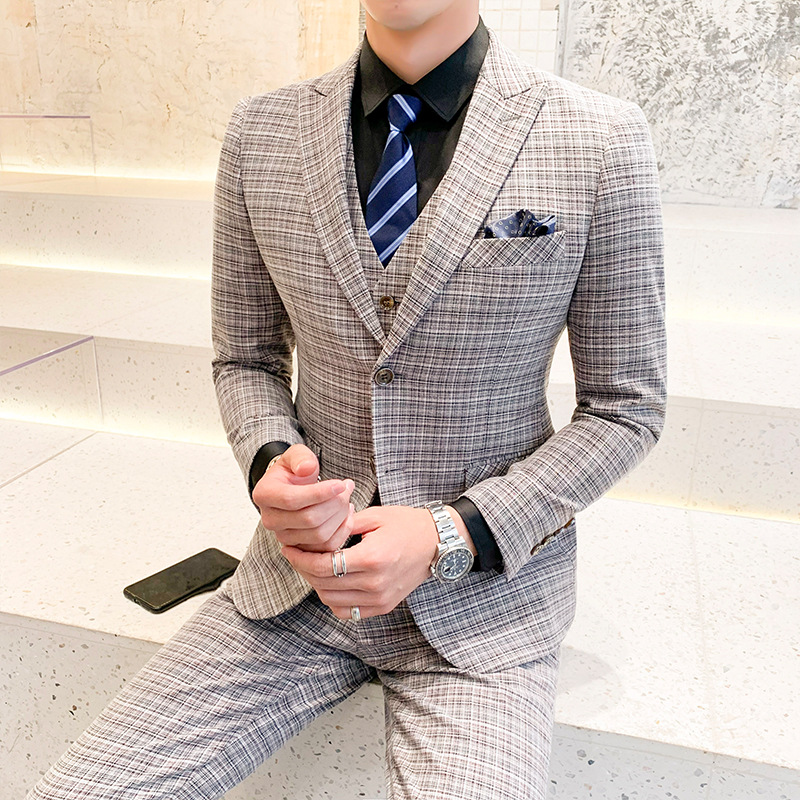 

Men' three piece suit Two pieces, Gray