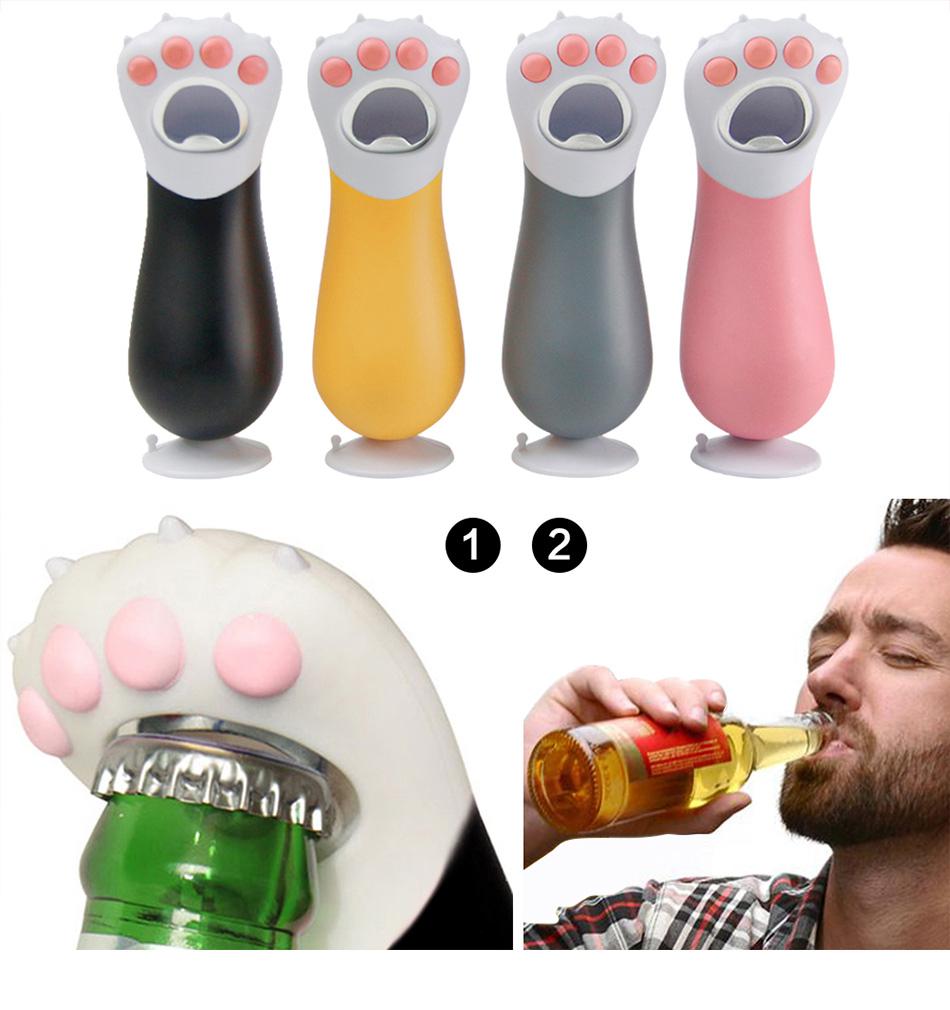 2 Pack Cat Paw Claw Shaped Bottle Beer Opener orkscrew for Unique Party Favors Kitchen Gadget Bar Tools