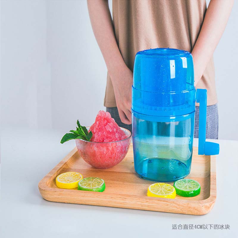 

1.1L Portable Hand Crank Manual Ice Crusher Shaver Shredding Snow Cone Maker Machine Kitchen Appliance for kid and Family