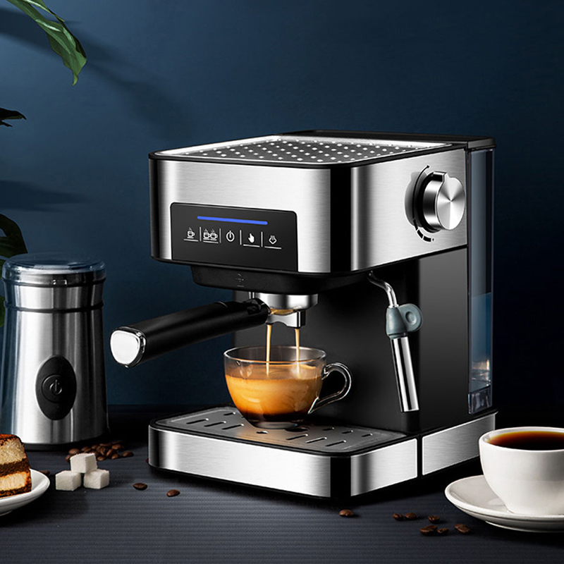 

Automatic Espresso Coffee Maker Machine 20Bar Coffee Machine Semi-automatic Household Italian Maker With Steam Function