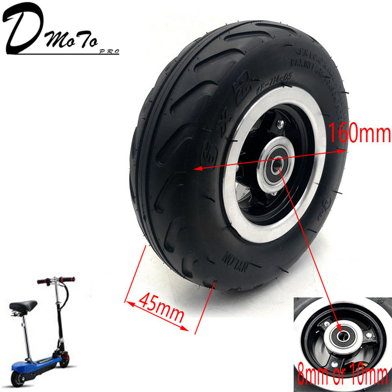 

6X2 Inflation Tire Wheel Use 6" Tire Alloy Hub 160mm Pneumatic Tyre Electric Scooter F0 Pneumatic Wheel Trolley Cart Air