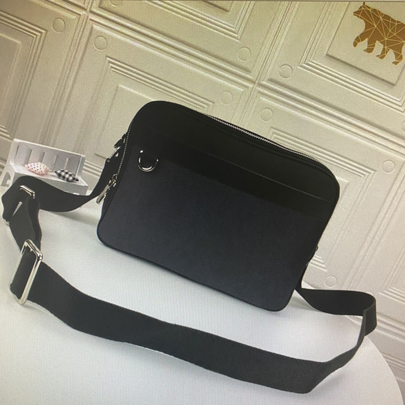 

N40087 trocadero NM small messenger bag for men crossbody bags classic black leather man shoulder bags damier graphite canvas messenger bags, Size: 29x21x8cm