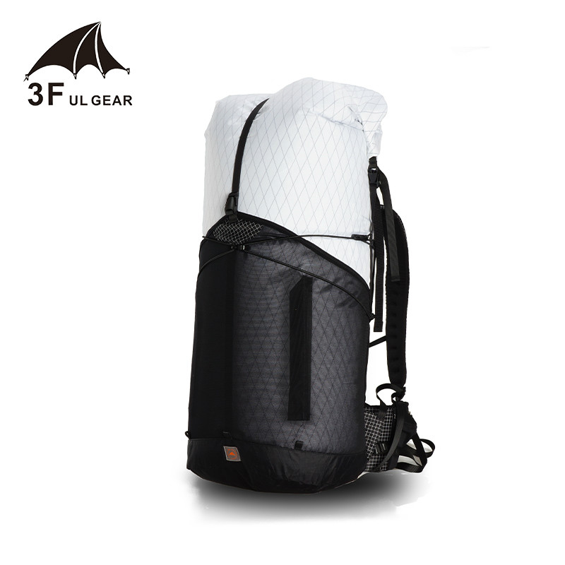 

3F UL GEAR Trajectory 55 Camping Hiking Backpack Lightweight Travel Backpack Outdoor Sport Bag Climbing Rucksack, White l