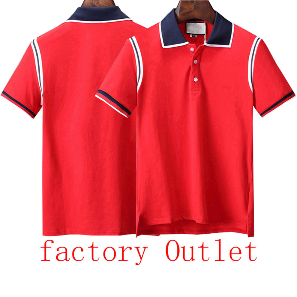 

Brand Men's Luxury Polo Shirt Summer Hip Hop V-Neck Bee Embroidery Classic Cotton Men's Polo Shirt