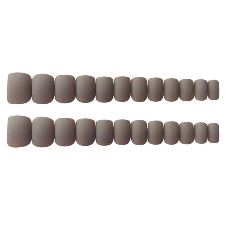 

Full Cover Artificial False Nails Matte Press On Short Nails For Women DIY