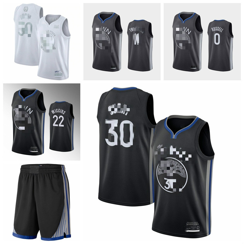 

Stephen 30 Curry Golden State Warriors Men 2019/20 GSW Swingman Jersey Black Edition Basketball Jerseys