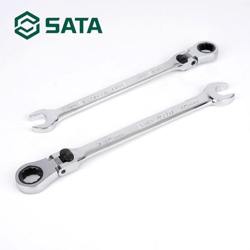 

SATA Tool Extra Long Locking Flex Ratcheting Wrench Spanner Hand Tool Home repair