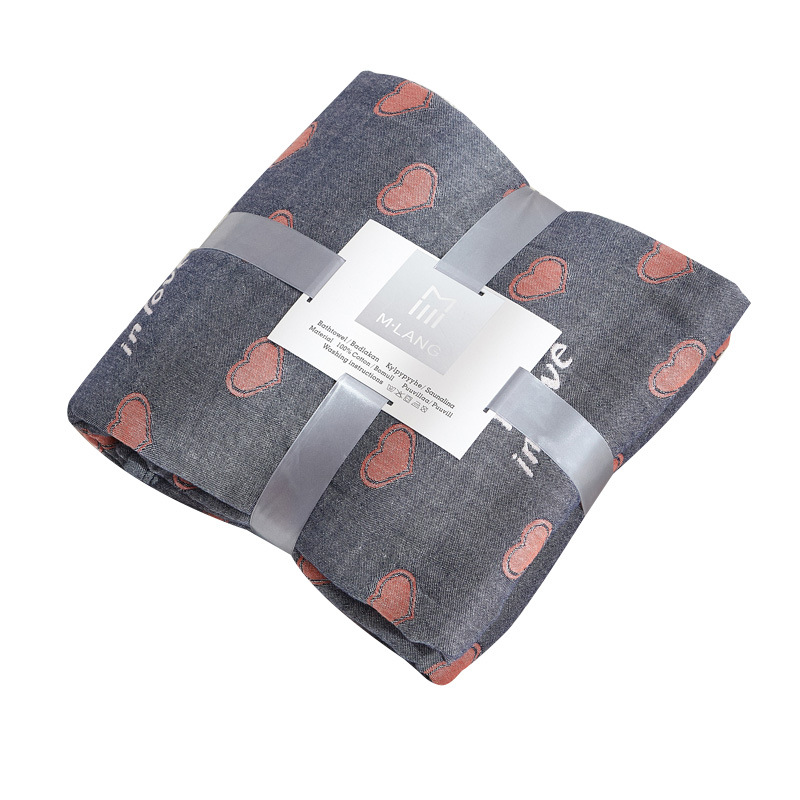 

Comforters & Sets 2021 Four Layers Gauze Towel By Cotton Single Double Summer Cool Blanket Nap Adult 100% Autumn NIOBOMO, Gray