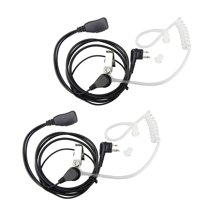 

2Pack Fbi Style 2Pin Covert Acoustic Tube Earpiece PHeadset For Motorola 2 Ways Radio GP88S GP300 GP68 GP2000 GP88 GP3188 CP0