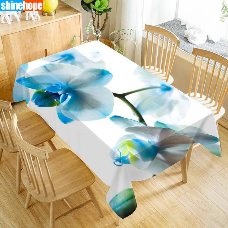 

1pcs 3D Wedding Tablecloth Bouquet Table Table Cloth Flowers Orchid Cloth Birthday Party Dinner for Home Decortion, Tablecloths 7
