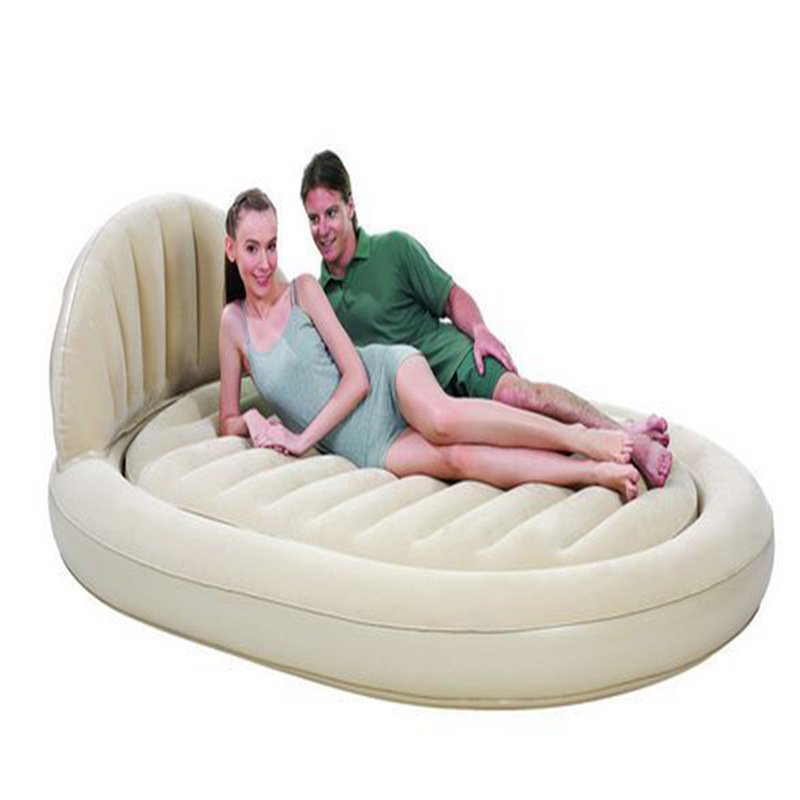 

Ultra-large Deluxe Elliptical Mattress Inflatable Mattress Back Air Cushion Double Inflatable Bed 1.5 m
