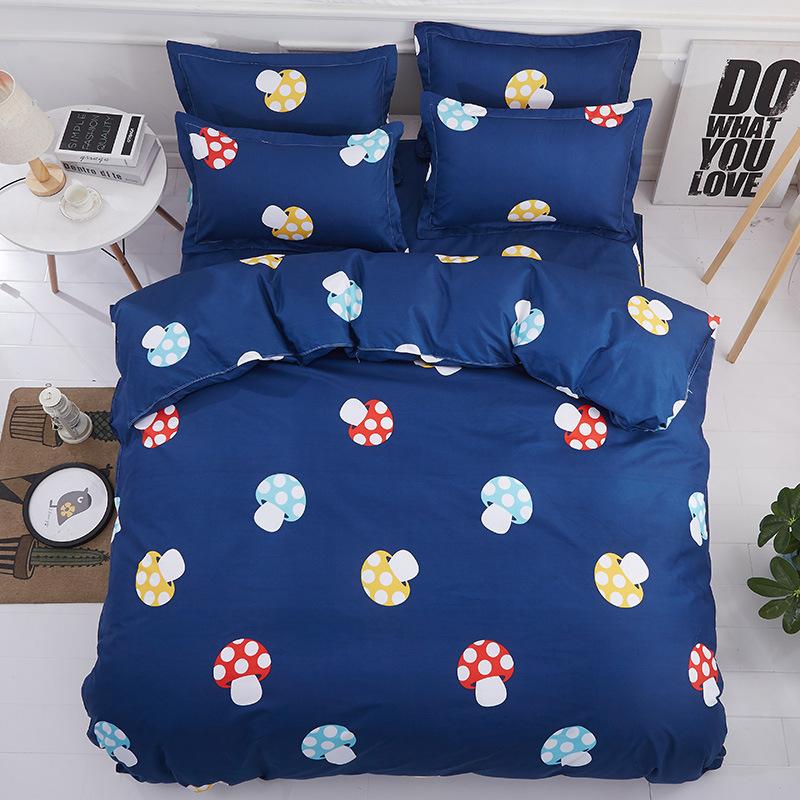 

Colorful Mushroom Printed Bed Cover Set Kid Boy Duvet Cover Adult Child Bed Sheets And Pillowcases Comforter Bedding Set 61038, 2tj-61038-007