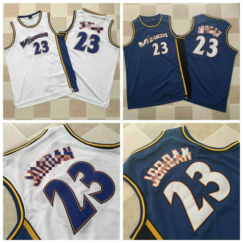 

Men Washington Bullet 23 Michael Mitchell & Ness 2003-04 Hardwoods Classics Authentic Player Jersey, Black