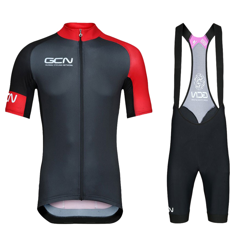 Tour De France 2021 Pro Team GCN Cycling Jersey Set Summer Breathable Short Sleeve Cycling Clothing Bib Shorts Suit Ropa Ciclismo-image-694586913