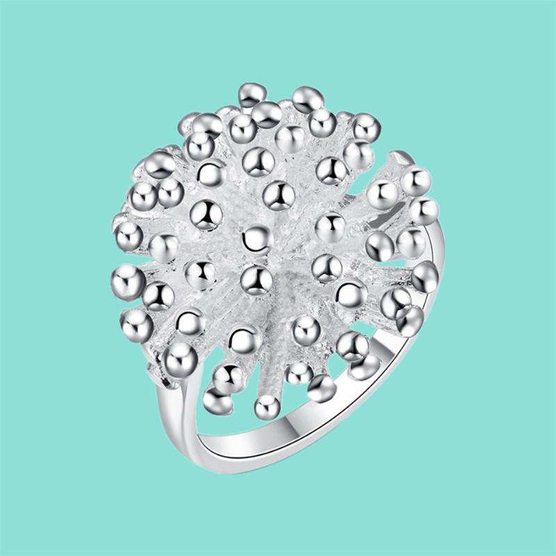 

Cluster Rings Wholesale For Women/men's 925 Silver Ring Fireworks Fashion Jewelry Women Wedding Accessories Gift